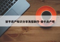 邹平房产知识分享海报制作-邹平房产吧