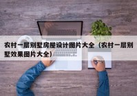 农村一层别墅房屋设计图片大全（农村一层别墅效果图片大全）