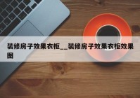 装修房子效果衣柜__装修房子效果衣柜效果图