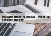 卫生间装修效果图干湿分离防滑（卫生间干湿分离装修效果图家用）