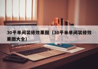 30平单间装修效果图（30平米单间装修效果图大全）