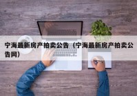 宁海最新房产拍卖公告（宁海最新房产拍卖公告网）